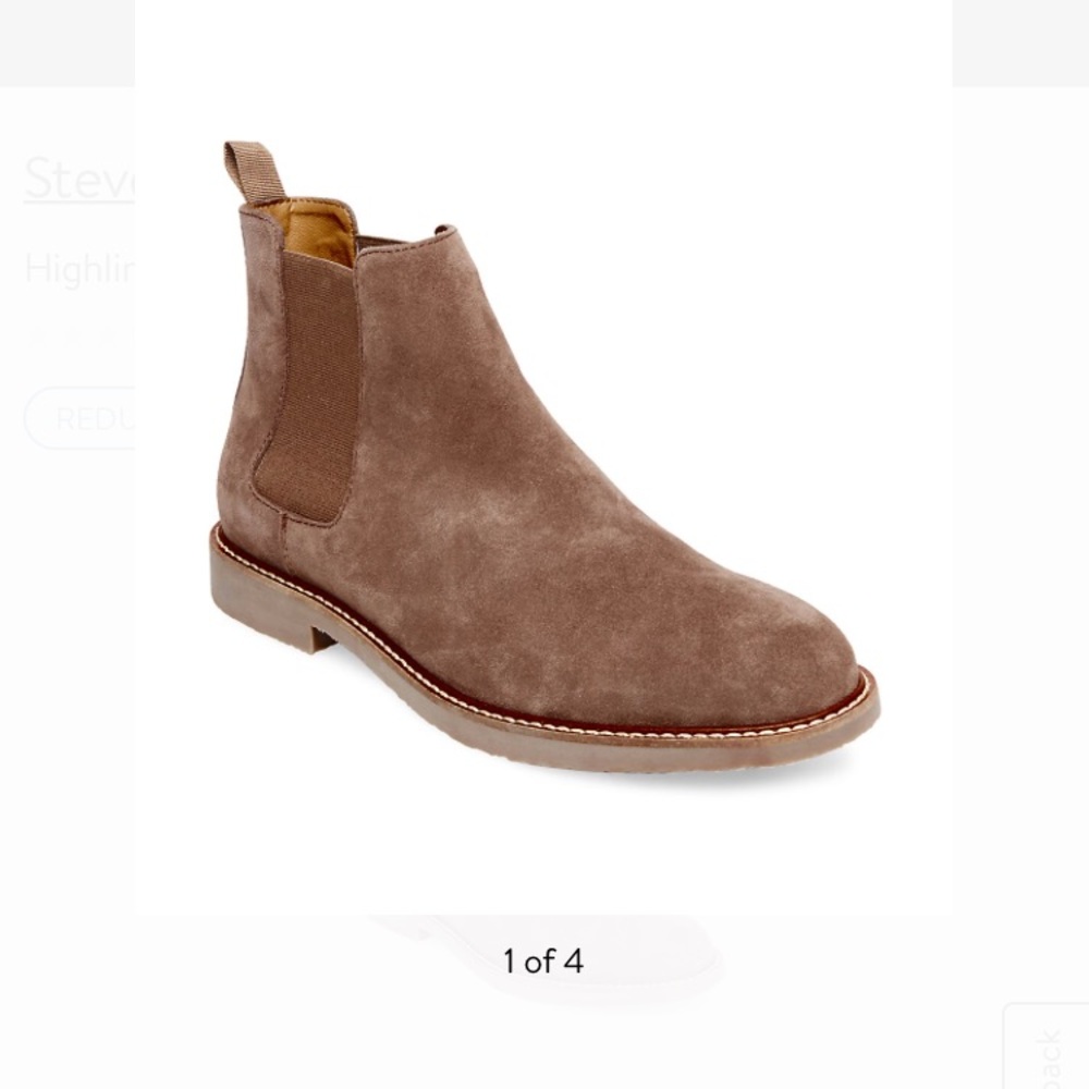 Men’s Steve Madden highline taupe suede boot